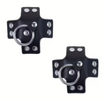 LEATHERETTE CROSS NIPPLE SHIELD