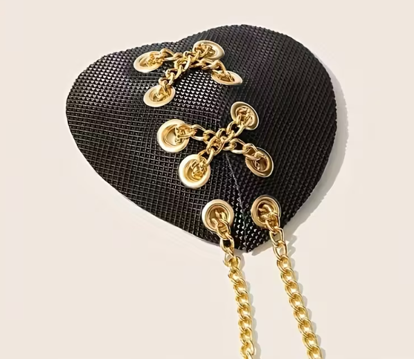 PROTETORES DE MAMILO COM CORRENTE DE OURO