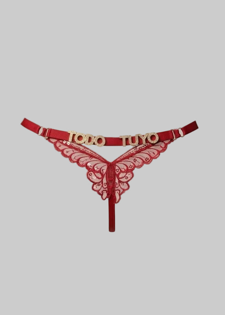 TANGA MARIPOSA PERSONALIZABLE