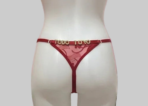 TANGA FLOR PERSONALIZABLE